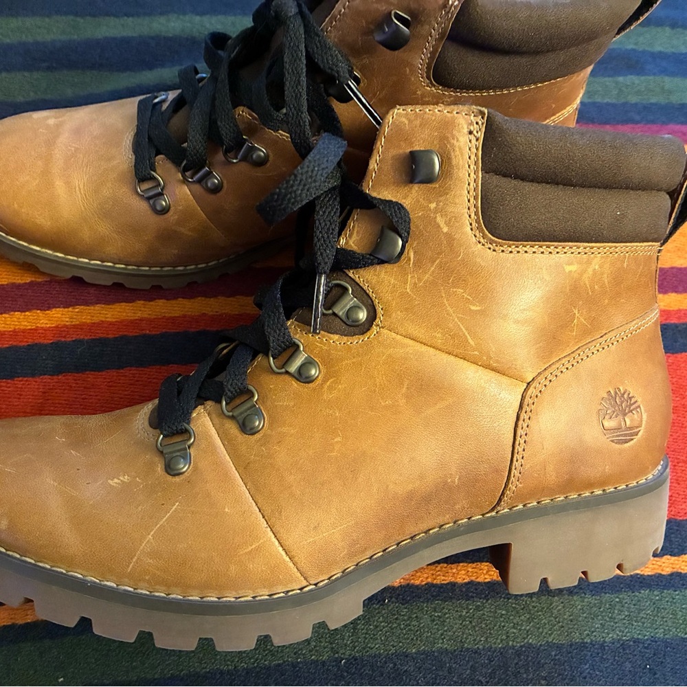 Timberland Ellendale Wheat Leather Women’s Boots 9 - Picture 3 of 5
